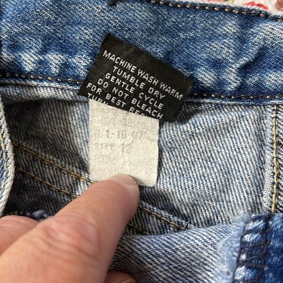 Bon Jour Vintage 'Baggy' Jeans Size 13 (~ size 6 present day) Waist 28" Hips 40" - Picture 6 of 6